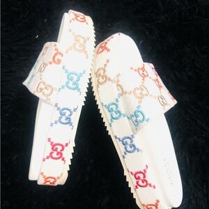Gucci Multicolor Slide Sandals